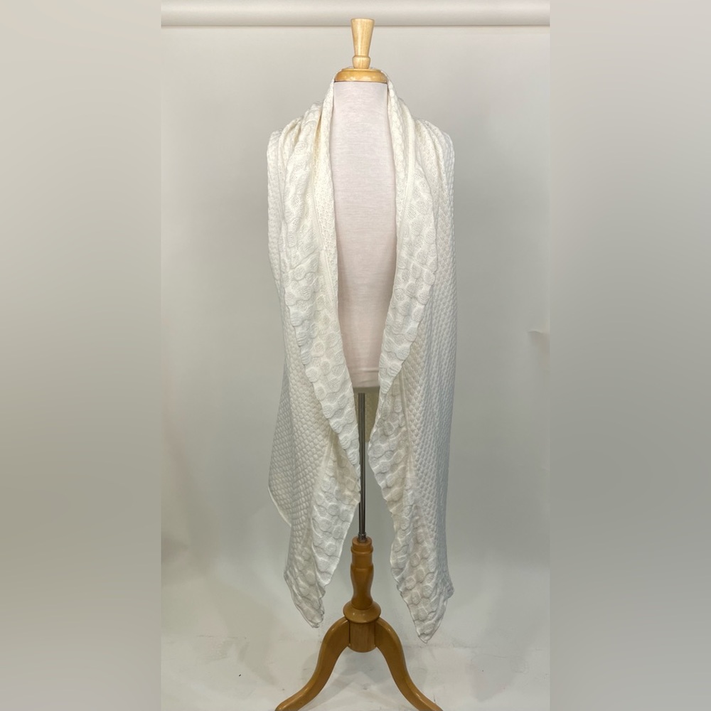 Motto Knitted Sweater Vest - Cream (Small-Medium)